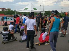 Los mejores de Vértigo se tomaron el patinódromo mundialista.