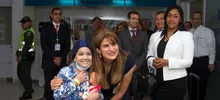 Alcalde Armitage acompañó recorrido de la Princesa de Jordania por centros de salud de Cali