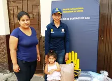 Continúa entrega de asistencia humanitaria a efctados por aguacero del 17 de abril