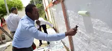 Con ‘pintatón’, alcalde Armitage anuncia refaccionamiento de 16 instituciones educativas de Cali
