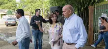Con cercanía y progreso, alcalde Armitage recorre obras que se ejecutan en la comuna 12