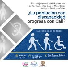 Consejo Municipal de Planeación realizará seminario-taller para el Sector Social - Discapacidad
