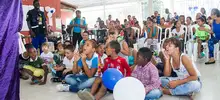 Comunidad del barrio Las Orquídeas se apropia de su polideportivo