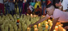 Un arco iris de luz brilló en Cali en contra de la Lgbti fobia