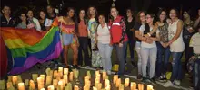 Un arco iris de luz brilló en Cali en contra de la Lgbti fobia
