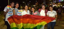 Un arco iris de luz brilló en Cali en contra de la Lgbti fobia