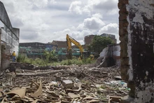 Así avanza la adecuación de terreno en el barrio San Pascual