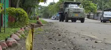 Obra de rehabilitación de la vía Cascajal