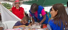 La brigada social y de servicios de la comuna 14, fue una fiesta