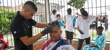 La brigada social y de servicios de la comuna 14, fue una fiesta