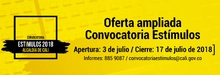 Convocatoria ampliada
