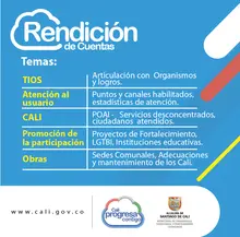 Temas de la rendición de cuentas