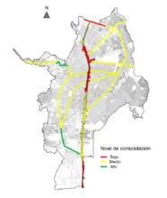 Mapa consolidación global - Corredor estratégico
