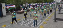 La banda marcial de la Fuerza Naval del Pacífico se lució en la Plaza de Cayzedo de Cali