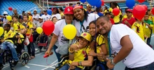 Las estrellas del fútbol vallecaucano y los caleños le cumplieron a Jeison Aristizábal y a su Fundación  Asodisvalle