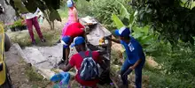 Limpieza ambiental en La Fortuna