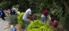 Limpieza ambiental en La Fortuna