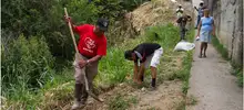 Limpieza ambiental en La Fortuna