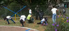 Limpieza ambiental en La Fortuna