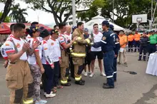 Por primera vez en Cali, se realizó el Desafío Nacional de Bombero