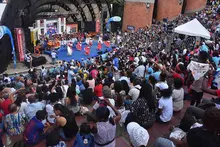 Los Petronitos le dieron la bienvenida al vigésimo segundo Festival de Música del Pacífico Petronio Álvarez