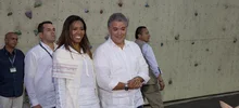 Artistas del Festival Petronio Álvarez dialogaron sobre industrias culturales con el presidente Duque y el alcalde Armitage.