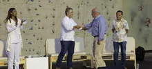 Artistas del Festival Petronio Álvarez dialogaron sobre industrias culturales con el presidente Duque y el alcalde Armitage.