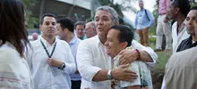 Artistas del Festival Petronio Álvarez dialogaron sobre industrias culturales con el presidente Duque y el alcalde Armitage.