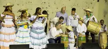 Artistas del Festival Petronio Álvarez dialogaron sobre industrias culturales con el presidente Duque y el alcalde Armitage.