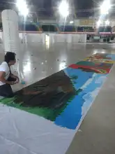 Mural interactivo fue la sensación en el Quilombo del Festival Petronio Álvarez