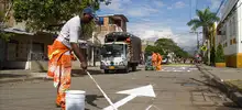 Demarcación vial Alfonso López 01