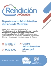 Convocatoria rendición de cuentas Instituto Popular de Cultural