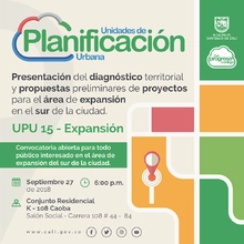 Planeación presentará propuestas preliminares de proyectos para el área de expansión