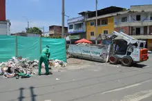 Ciudad Limpia retiró media tonelada de residuos del área de renovación urbana