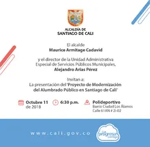  Por una Cali que brilla, la Alcaldía presenta proyecto de modernización del alumbrado público