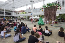 El circo Incubaxion Teatro invitó a conservar el medio ambiente.