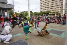 El circo Incubaxion Teatro invitó a conservar el medio ambiente.