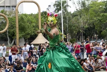 El circo Incubaxion Teatro invitó a conservar el medio ambiente.