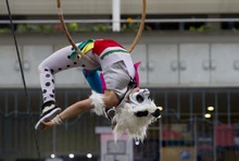 El circo Incubaxion Teatro invitó a conservar el medio ambiente.