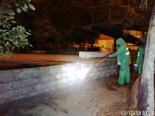 114 áreas públicas de la ciudad fueron lavadas y limpiadas 