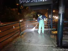 114 áreas públicas de la ciudad fueron lavadas y limpiadas 