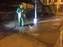 114 áreas públicas de la ciudad fueron lavadas y limpiadas 