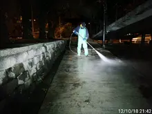 114 áreas públicas de la ciudad fueron lavadas y limpiadas 