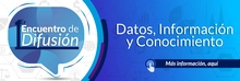 Banner de acceso a la publicación del Primer encuentro de difusión de datos, información y conocimiento
