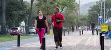 La felicidad y el deporte se pasearon la noche de jueves por el Corredor Verde