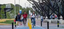 La felicidad y el deporte se pasearon la noche de jueves por el Corredor Verde
