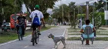La felicidad y el deporte se pasearon la noche de jueves por el Corredor Verde