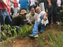  1.000 árboles más fueron sembrados en el cerro de Cristo Rey