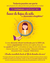 Profe oficial, participe en esta convocatoria y sea un docente tutor 