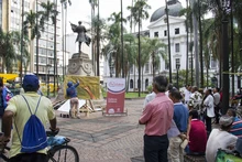 Arte gráfico en vivo y fútbol: protagonistas en el primer día del Encuentro de Culturas Urbanas 